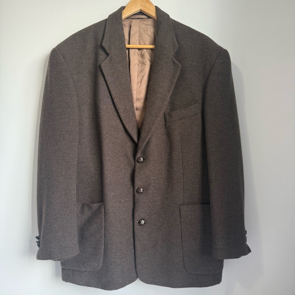 Blazer Boulevard Club vintage Brown Sport Coat Timeless Elegance